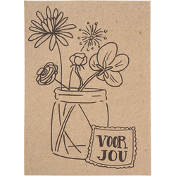 Mijn Stijl - Kaart met wilde bloemenmix Voor jou