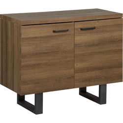 Beliani TIMBER - Sideboard-Donkere houtkleur-MDF