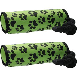 Banzaa Honden speeltouw - flostouw - groen 2 stuks