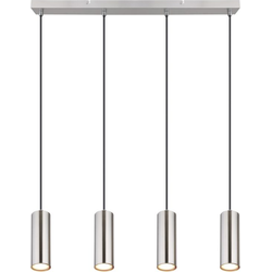 Moderne hanglamp Robby - L:65cm - GU10 - Metaal - Grijs