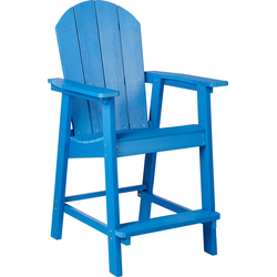 ADIRONDACK  - Tuin barkruk - Blauw - Kunsthout