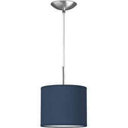 hanglamp tube deluxe bling Ø 20 cm - blauw