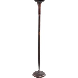 PTMD Ester Copper metal candleholder straight rnd highL