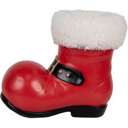 Clayre & Eef Kerstdecoratie Beeld Rood Kunststof