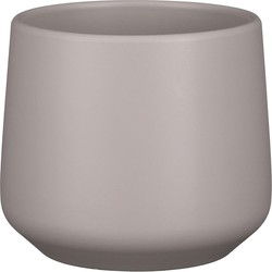 Mica Decorations Amber Bloempot - 17x17x15 cm - Keramiek - Taupe