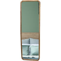 MISOU Wandspiegel - Hout - Rechthoekig - Spiegel - Woondecoratie - Badkamer - Slaapkamer - Wanddecoratie - Miroir Mural - AURUM