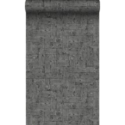 Origin Wallcoverings behang bakstenen zwart - 53 cm x 10,05 m - 347571