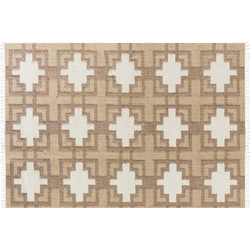 Beliani KONURTAY - Gevlochten-Beige-Jute