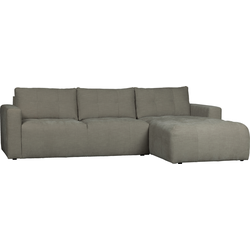 vtwonen Bar Chaise Longue Rechts - Stof - Grijs - 87x280x170