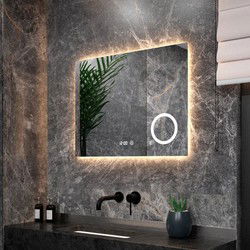 Badkamerspiegel - 80x60cm - Rechthoekig - Frameloos