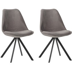 Set van 2 eetkamerstoelen Jace velvet