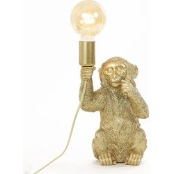 Tafellamp Monkey - Goud - 20x19,5x34cm