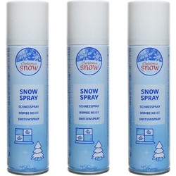 3x stuks milieuvriendelijke sneeuwspray / spuitsneeuw spuitbussen van 150 ml - Decoratiesneeuw