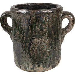 Clayre & Eef Bloempot Groen Terracotta