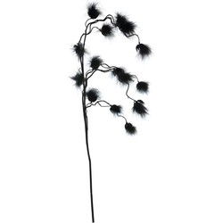 Kunstbloem fluffy spray black108 cm kunstplant