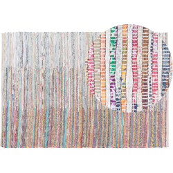 MERSIN - Laagpolig vloerkleed - Fuchsiapaars - 140 x 200 cm - Katoen