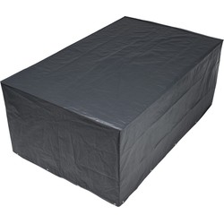 Nature Beschermhoes voor tuinset - zwart - 225 x 143 x 90 cm - Tuinsethoezen