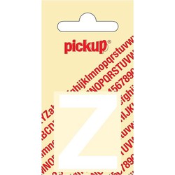 Plakletter Helvetica 40 mm Sticker witte letter z - Pickup