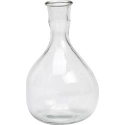 Vaas van glas transparant (B/H/D) 14x24x14cm