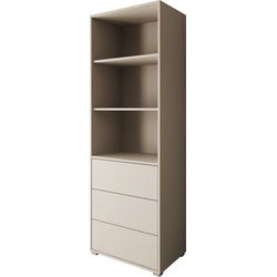 Meubella - Boekenkast Gideon - Beige - 60 cm