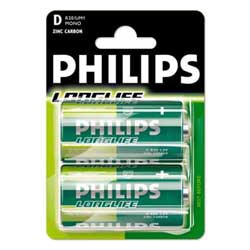 Philips Philips 12*2 Grote staaf batterijen R20-D