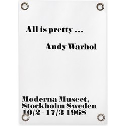 Tuinposter Andy Warhol - All is pretty (70x100cm)