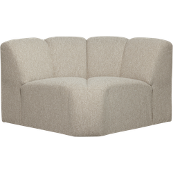 WOOOD Mojo Bank Hoekelement  - Bouclé - Beige Melange - 75x68x77