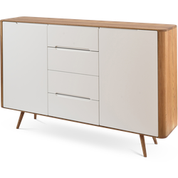 Ena dresser 180 houten ladekast naturel - 180 x 110 cm