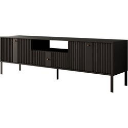 Meubella - TV-Meubel Kaylan - Zwart - 180 cm