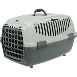 TRIXIE Capri 3 transportbox - S - 40 x 38 x 61 cm - Antraciet, grijs en groen - Voor honden