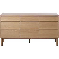 Dressoir Ponza Dressoir Naturel Eiken 140cm - Giga Living