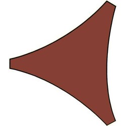 Schaduwdoek Driehoek 3,6x3,6x3,6 Terracotta