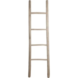 HSM Collection-Decoratieve Ladder -35-45x5x150-Naturel-Teak
