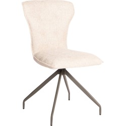 PTMD Vetus Cream dining chair legacy 15 dove grey legs