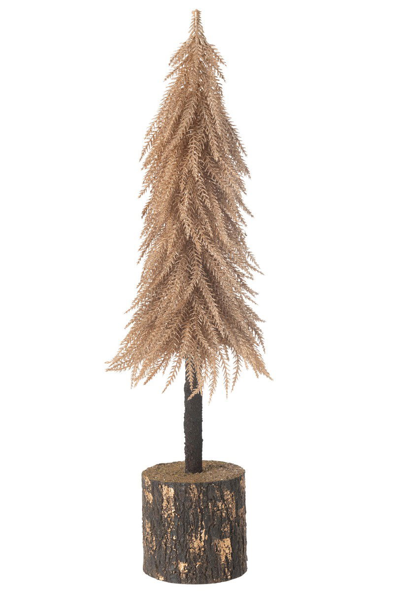 J-Line - Kerstboom Kunststof Koper Large - 16x16x60cm - 
