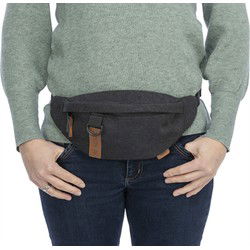 TRIXIE BE NORDIC HEUPTAS ZWART 24X8X11 CM RIEM 50-165 CM