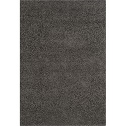 Safavieh Shaggy Indoor Woven Area Rug, Athens Shag Collection, SGA119, in Dark Grey, 183 X 274 cm