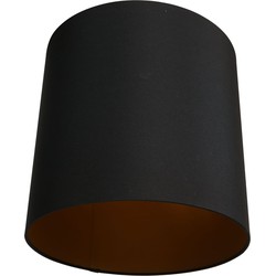 Mexlite kappen Lampenkappen - zwart - stof - 30 cm - E27 fitting - K1564SS