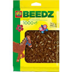 SES Creative Beedz Strijkkralen Donkerbruin 1000 Stuks