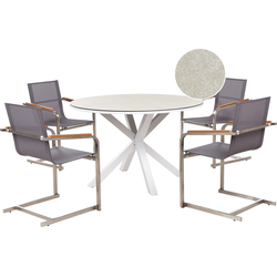 MALETTO/COSOLETO - Tuinset 4-zits - Taupe - Aluminium