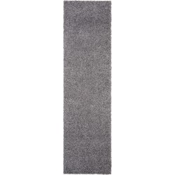 Safavieh Shaggy Indoor Geweven Vloerkleed, Primo Shag Collectie, PRM300, in Donkergrijs, 66 X 244 cm