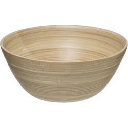 Secret de Gourmet Slakom-voedsel serveerschaal - bamboe - 30x10cm - Saladeschalen