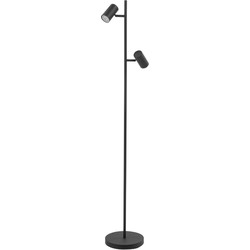 Landelijke Metalen Highlight Burgos GU10 Vloerlamp - Zwart