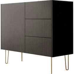 Meubella - Dressoir Hacienda - Zwart - 97 cm