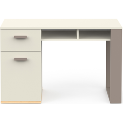 Bureau met 1 deur, 1 lade en 2 open vakken L120 cm - CAMILLIA