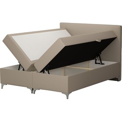 Springcrest® Luxe Boxspringset met Opbergruimte - Bed - 160x200 cm - Beige