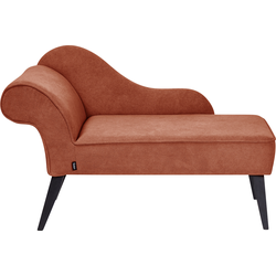 Beliani BIARRITZ - Chaise longue-Rood-Polyester