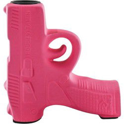 Candle holder - Gun - Ceramics - Neon Pink - 12x5x12cm