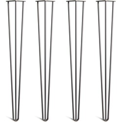 The Hairpin Leg Co. – Hairpin Legs – 10mm – Werkbladpoten – 3 Staven - Zwart