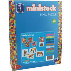 Ministeck Ministeck Familyset Fun Triangle Box XL blue